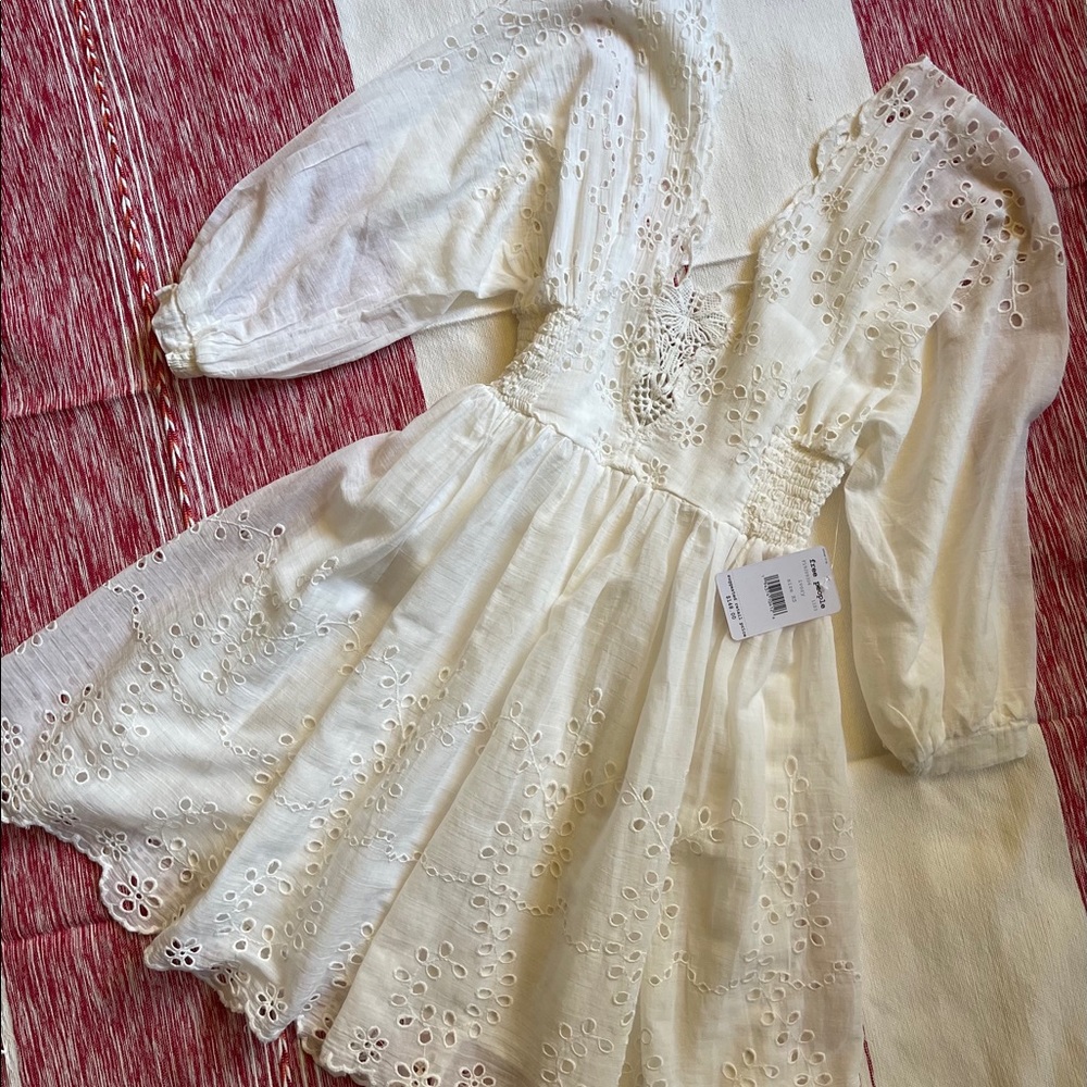 Free People Ivory Lace Dress